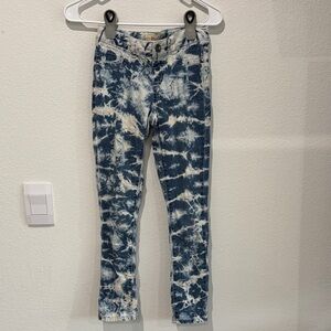 Vintage Mudd Jeans Blue and White Tie-Dye Jeans